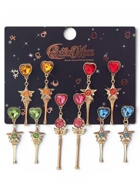 Pretty Guardian Sailor Moon Wands Earring Set